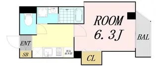 みおつくし京橋【7階】の間取り