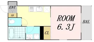 PROSPER COURT 緑橋【2階】の間取り