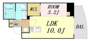 セレニテ堺筋本町プリエ【15階】の間取り