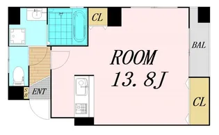 メゾンデノムラ南久宝寺【6階】の間取り