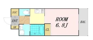 ラクラス高殿【7階】の間取り