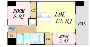 スプランディッドライズ新大阪ノース【5階】の間取り