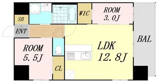 スプランディッドライズ新大阪ノース【4階】の間取り