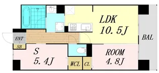 Le・sel上町台【7階】の間取り