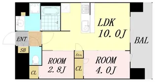 プレサンス長田レジェール【11階】の間取り