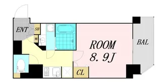 ルーエ本町【4階】の間取り