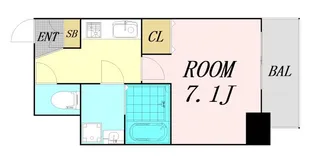 グランパシフィック北新町【14階】の間取り