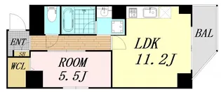 大阪府大阪市中央区上町1丁目【マンション】の間取り