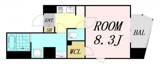 セイワパレス森ノ宮中央【6階】の間取り