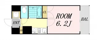ランドマークシティ同心【8階】の間取り