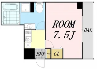 大阪府大阪市西区西本町2丁目【マンション】の間取り