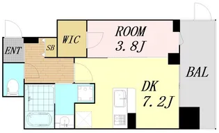 la Waison NAMBA west【1階】の間取り
