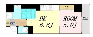 BRAVI南堀江【8階】の間取り