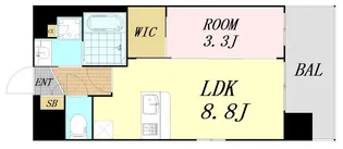 Luxe新大阪西【2階】の間取り