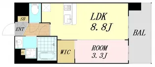 Luxe新大阪西【2階】の間取り