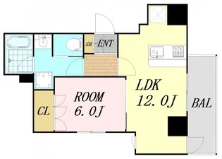 プレディアコート本町【6階】の間取り