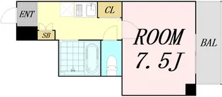 メゾンクレスト【4階】の間取り