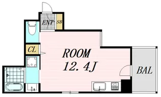 カンパニオ江坂【5階】の間取り