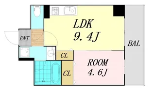 レクシア千代崎【2階】の間取り