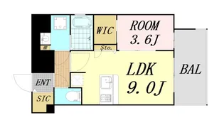 大阪府大阪市西淀川区竹島3丁目【マンション】の間取り