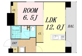 CITY SPIRE桜川I【3階】の間取り