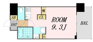 エス・キュート梅田中崎町【2階】の間取り