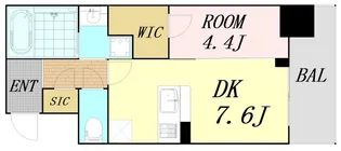 la Waison NAMBA west【8階】の間取り