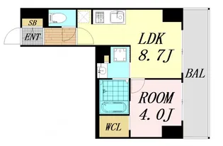 ジオエント新町【3階】の間取り