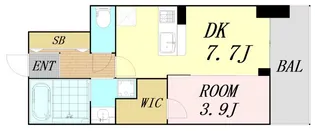 la Waison NAMBA west【9階】の間取り