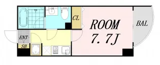 ライブコート北梅田【12階】の間取り