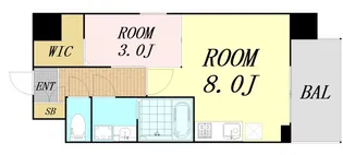 スプランディッドⅡ【10階】の間取り
