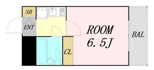 エスリード難波【10階】の間取り