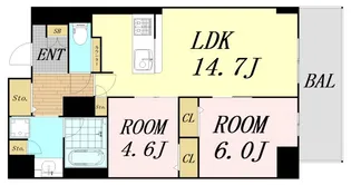 サンエール南堀江【7階】の間取り