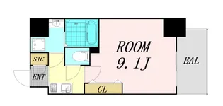メインステージ心斎橋EAST【9階】の間取り