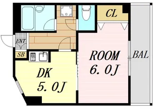サウスフラット【4階】の間取り
