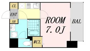 大阪府大阪市大正区三軒家東4丁目【マンション】の間取り