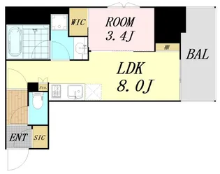ルフォンプログレ堺筋本町タワーレジデンス【4階】の間取り