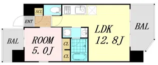 大阪府大阪市東成区中道3丁目【マンション】の間取り