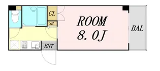 メゾンコウエイ【6階】の間取り