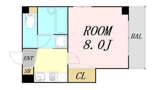 コンティニュー千代崎【2階】の間取り