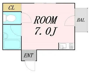 シティハイム森ノ宮【2階】の間取り