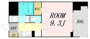 セイワパレス京町堀【7階】の間取り