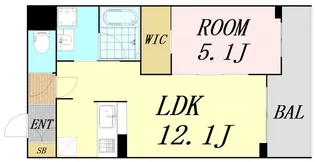 モクシオン大阪ベイ【3階】の間取り