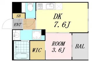 アリス・マナーガーデン谷町【7階】の間取り