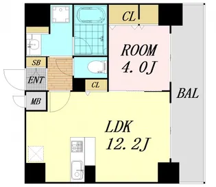 ベル・ステラ【4階】の間取り