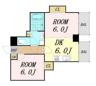 CITY SPIRE難波プレミア【3階】の間取り