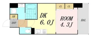 スプランディッド安土町【11階】の間取り