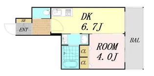 スプランディッド安土町【8階】の間取り