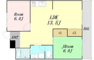 コーポラスキド【3階】の間取り