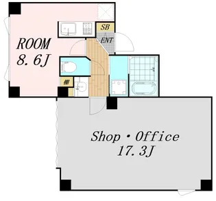 gm TENJIMBASHI【1階】の間取り